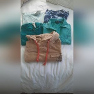 Bundle of 5 men shirts short sleeves sz M used